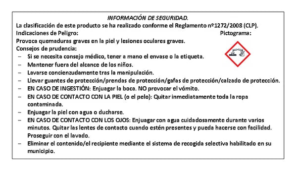 Información de seguridad Eco-Jin