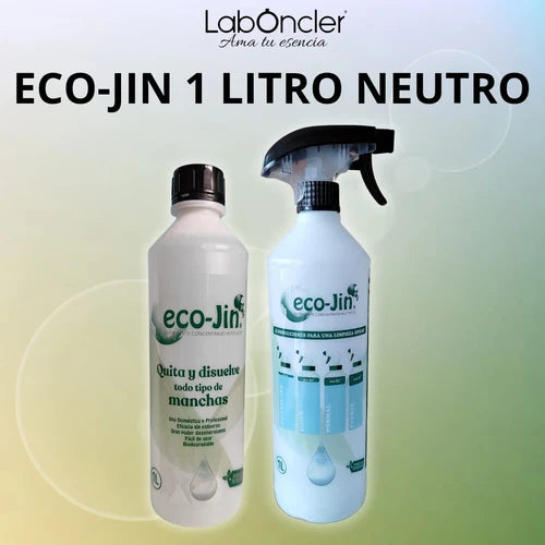 Eco-Jin Neutro 1 litro sin aroma con difusor dosificador