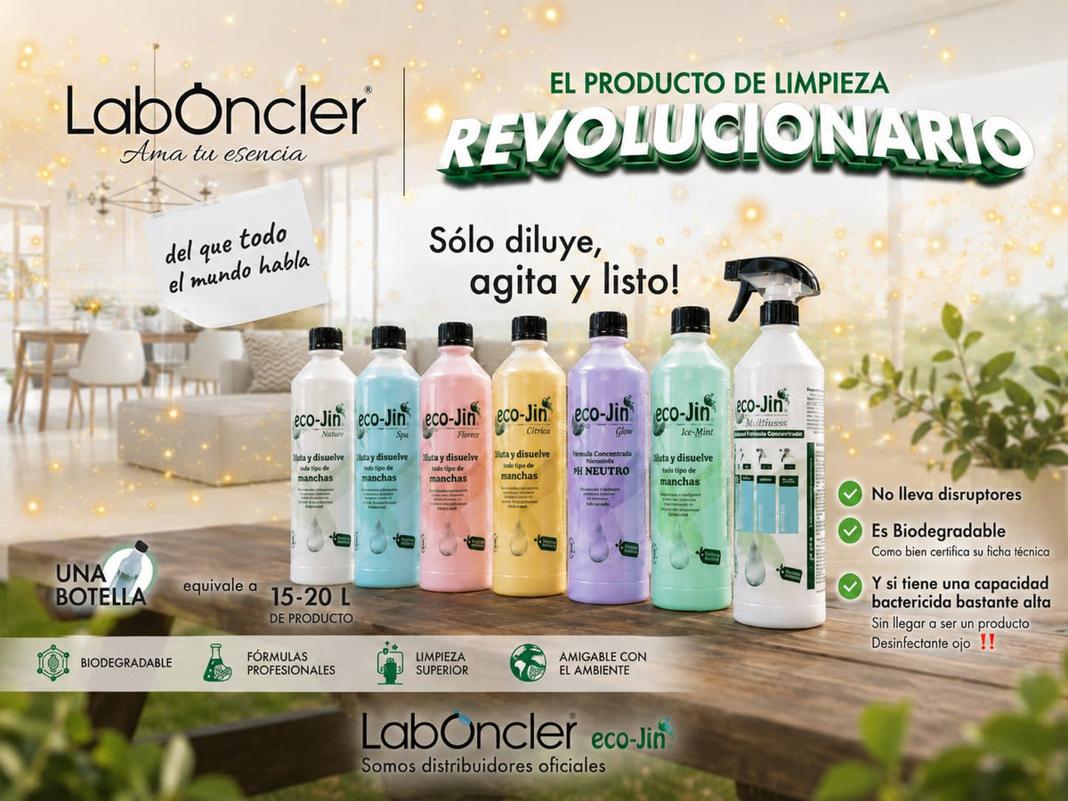 Eco-Jin limpiador concentrado LabOncler - gama completa de fragancias
