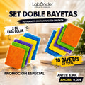 Set Doble Bayetas Laboncler – 10 bayetas de microfibra 5 colores